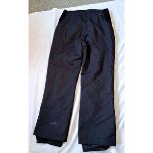 Obermeyer Ladies Black Insulated Snow Pants Size 14 Polyester Ski Wear Winter Ge